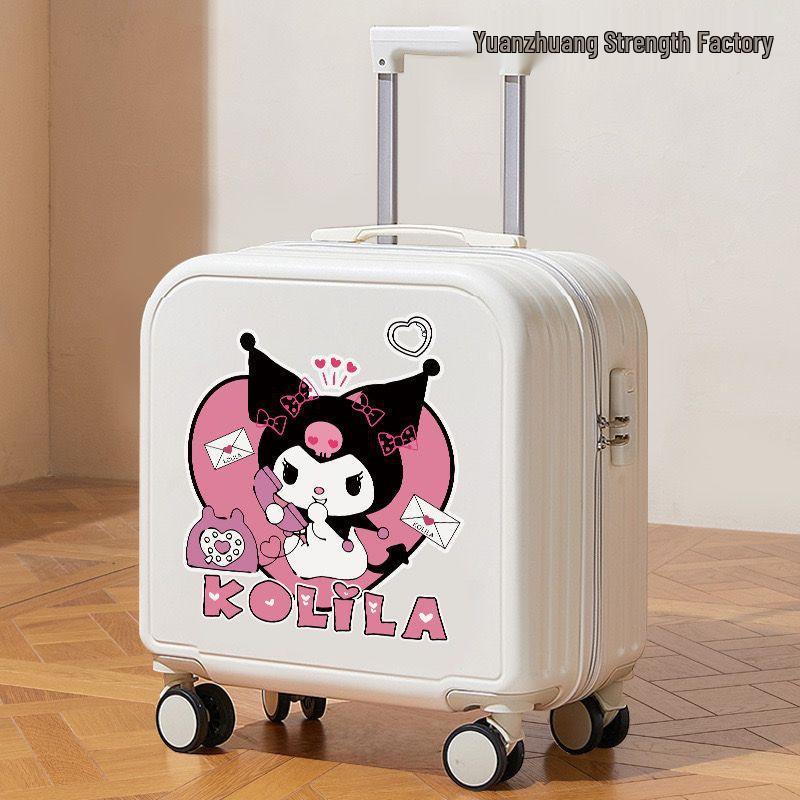 Children's Cartoon Carry-on Suitcase for Boys & Girls, Small Trolley with Password Lock