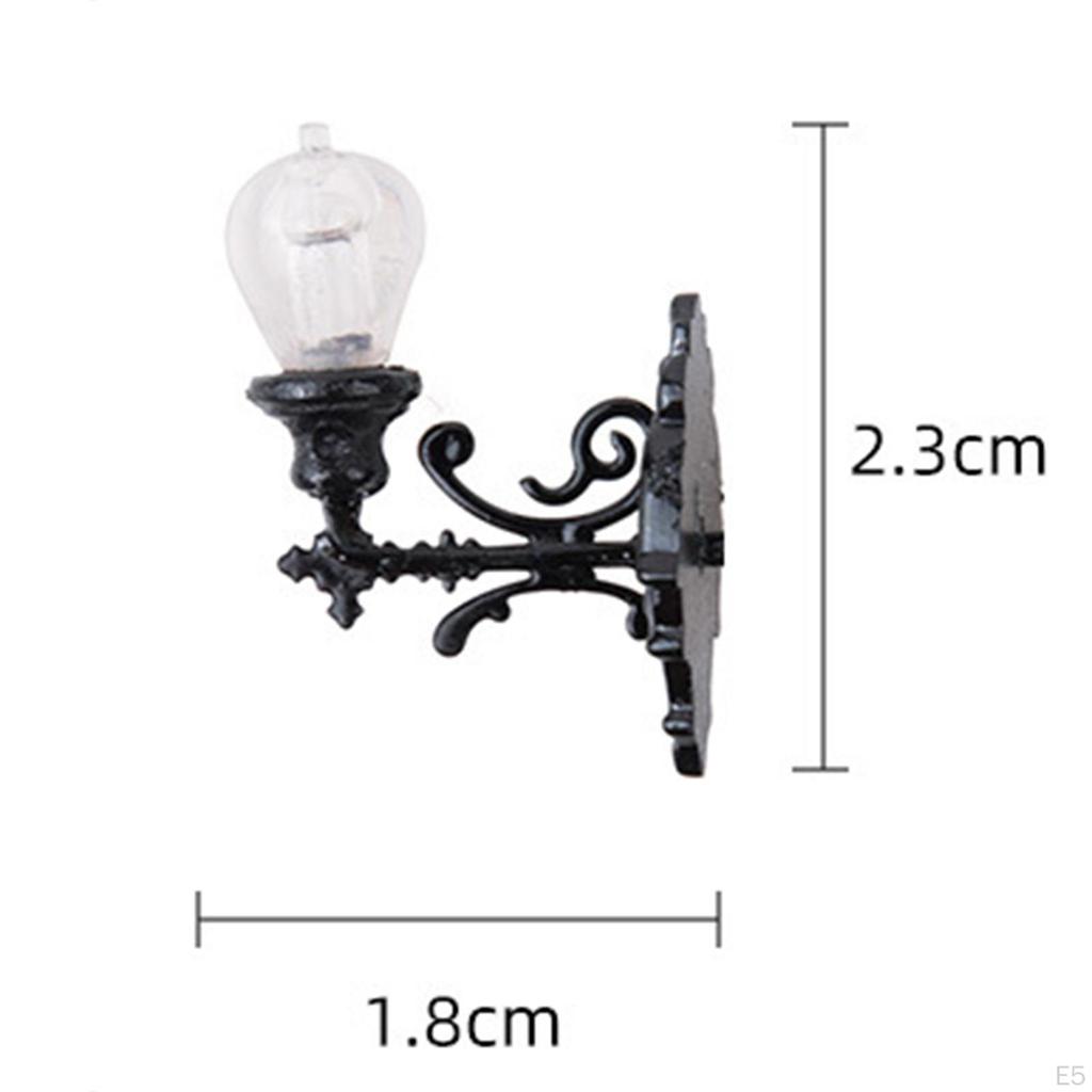 1/87 Scale 5 Pack of Microstellroom Ornament Lamp Table Micro Landscape Railway Scenes Decor