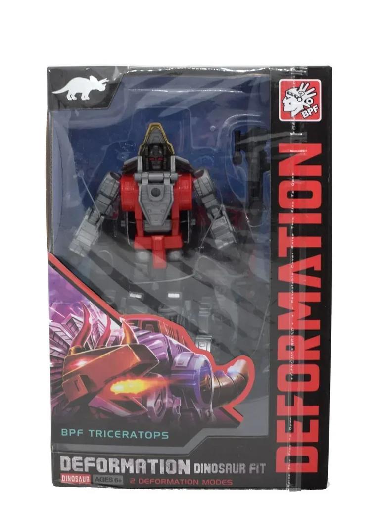 5IN1 BPF ABS Model Transformation G1 Robot Toy Dinoking Volcanicus Grimlock Slag Sludge Snarl Swoop Slash Dinobots Action Model