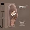 Fashion Large Size 50-51 House Slippers for Man EVA Lightweight Winter Plush Indoor Male Shoes 2025 New Non Slip Warm Platform Slippers