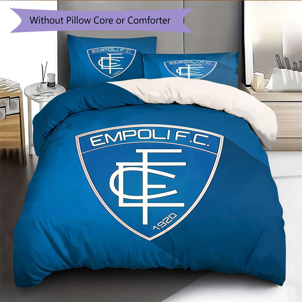 Empoli Logo Bedding Quilt Set Quilt Cover Pillowcase Home Decoration Birthday Gift (1 * Duvet Cover + 2 * Pillowcase, Without Core)