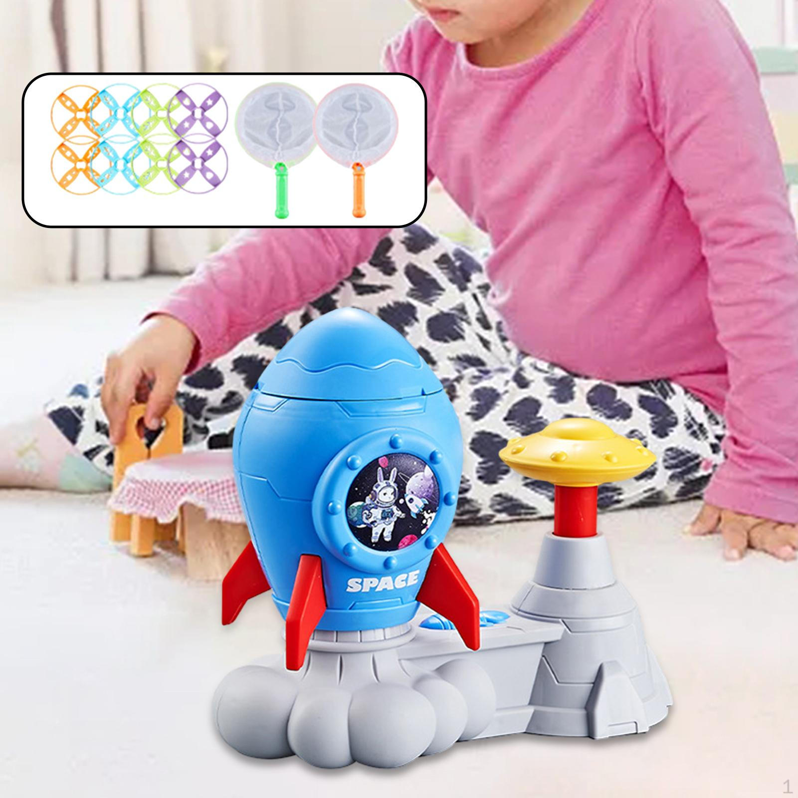 

Children s Disc Launcher for Outdoor Fun with 2 Catching Nets синій