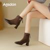 Augusden Women's Vintage Pointed Toe Chelsea Ankle Boots, Autumn 2025 Collection
