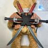 1: 1 Ninja Set Halloween Children'S Japanese Samurai Cosplay Toys Knife Set Dart Toys Model Gifts Collection Bizarre Toys Action