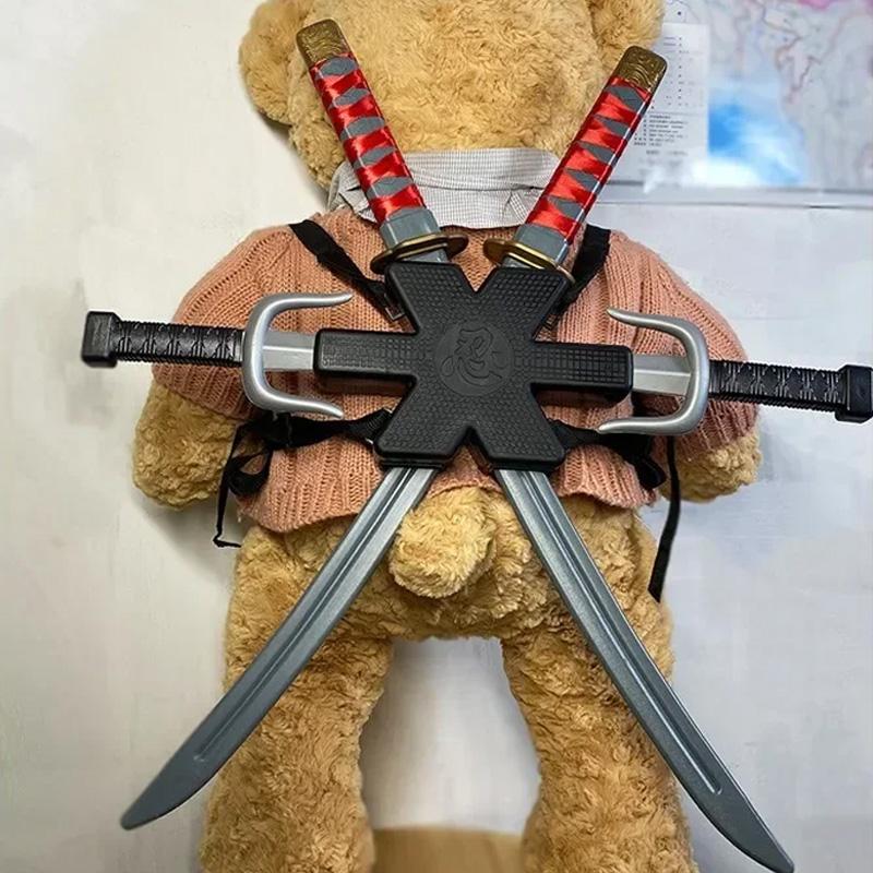 1: 1 Ninja Set Halloween Children'S Japanese Samurai Cosplay Toys Knife Set Dart Toys Model Gifts Collection Bizarre Toys Action