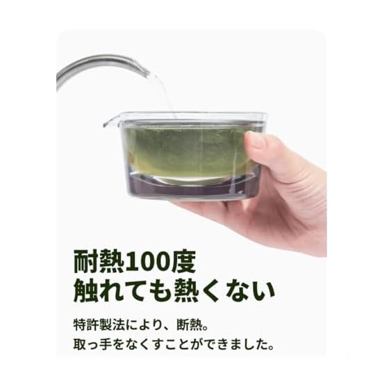 Unbreakable "Transparent Kyusu" (Teapot) 120ml with Tea Strainer - Heat-resistant, Compact, Made in 