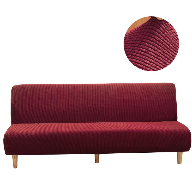 MKZOOM Jacquard gros Husă de canapea extensibilă Elastică Fără brațe Husă de canapea elastică Huse pentru canapea extensibilă Fundă elastică pentru canapea pat