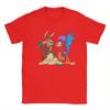 Control the Remote T-Shirts, 100% Cotton, Vintage Round Neck T-Shirt, Roadrunner and Wile E Coyote Design, Cartoon T-Shirts,