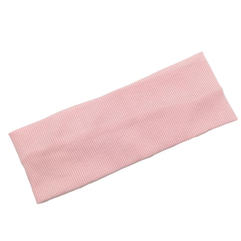 Mädchen Süßigkeitenfarbe Gestricktes Haarband Yoga Übung Schweißabsorbierendes Stirnband Faden Baumwolle Gesichtswasch Make-up Haarbänder