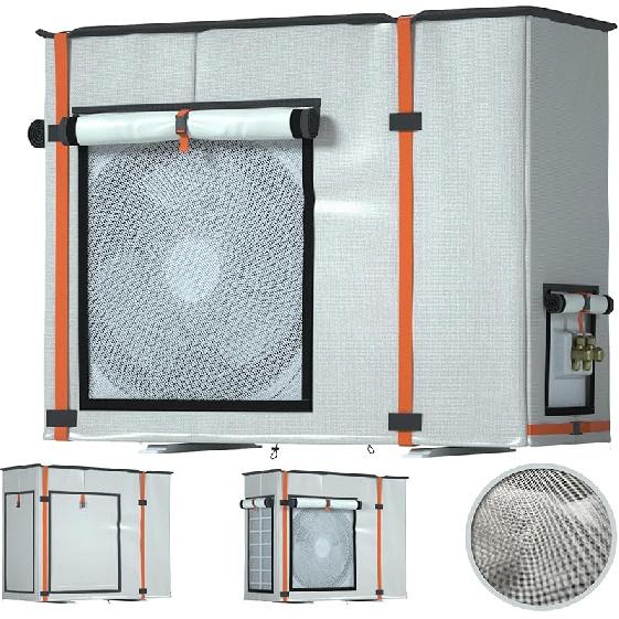 Mini Split Cover for Air Conditioner Outside Unit, 29.1 L x 11.8 W x 21.7 H Outdoor Air Conditioner Cover Can be Used in Air Conditioner Operation, 29.1 L x 11.8 W x 21.7 H