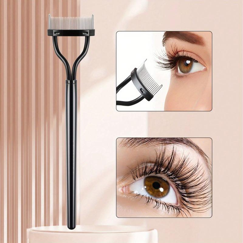 1 Piece Of Stainless Steel Ultra-Fine Eyelash Steel Comb, Recommended By Makeup Artists For Shaping And Combing After Clamping