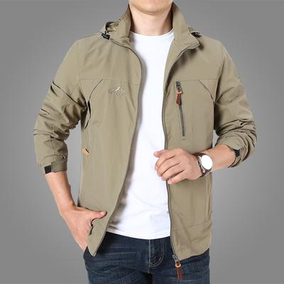 Frühlingsmantel Herren Locker Schnelltrocknend Übergröße Lässig Sportlich Outdoor Trenchcoat Jacke Herren