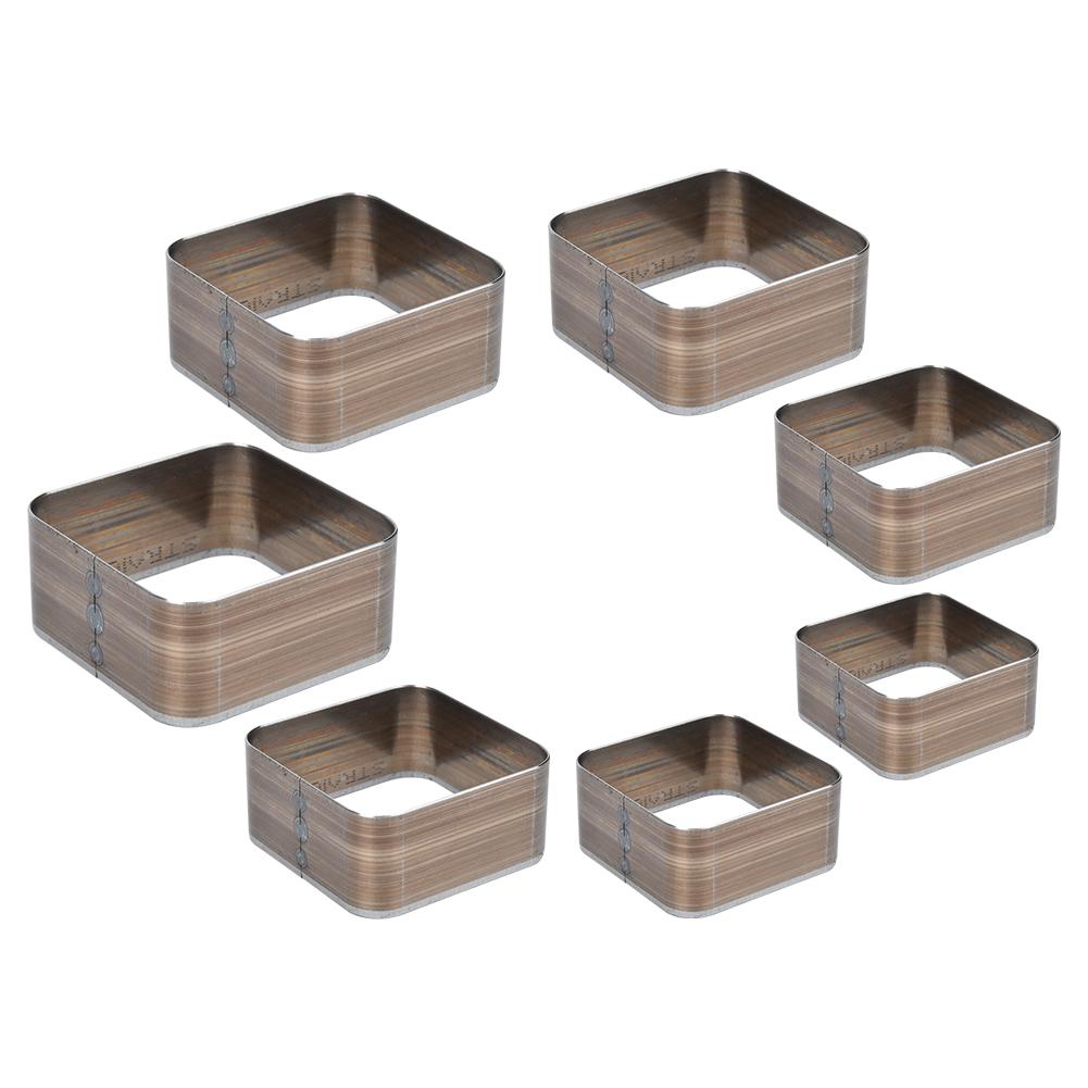 7 STÜCKE 20 50MM Lederhandwerk Quadratischer Stanzformschneider DIY Leder Stanzmesser Formvorlage