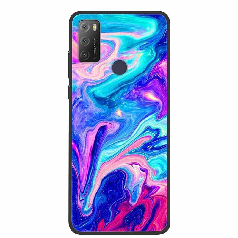 Pro Alcatel 1S 2021 Case Luxusní silikonový TPU měkký kryt na telefon pro Alcatel 1S 2020 Nárazuvzdorný roztomilý TPU nárazník Fundas Coque