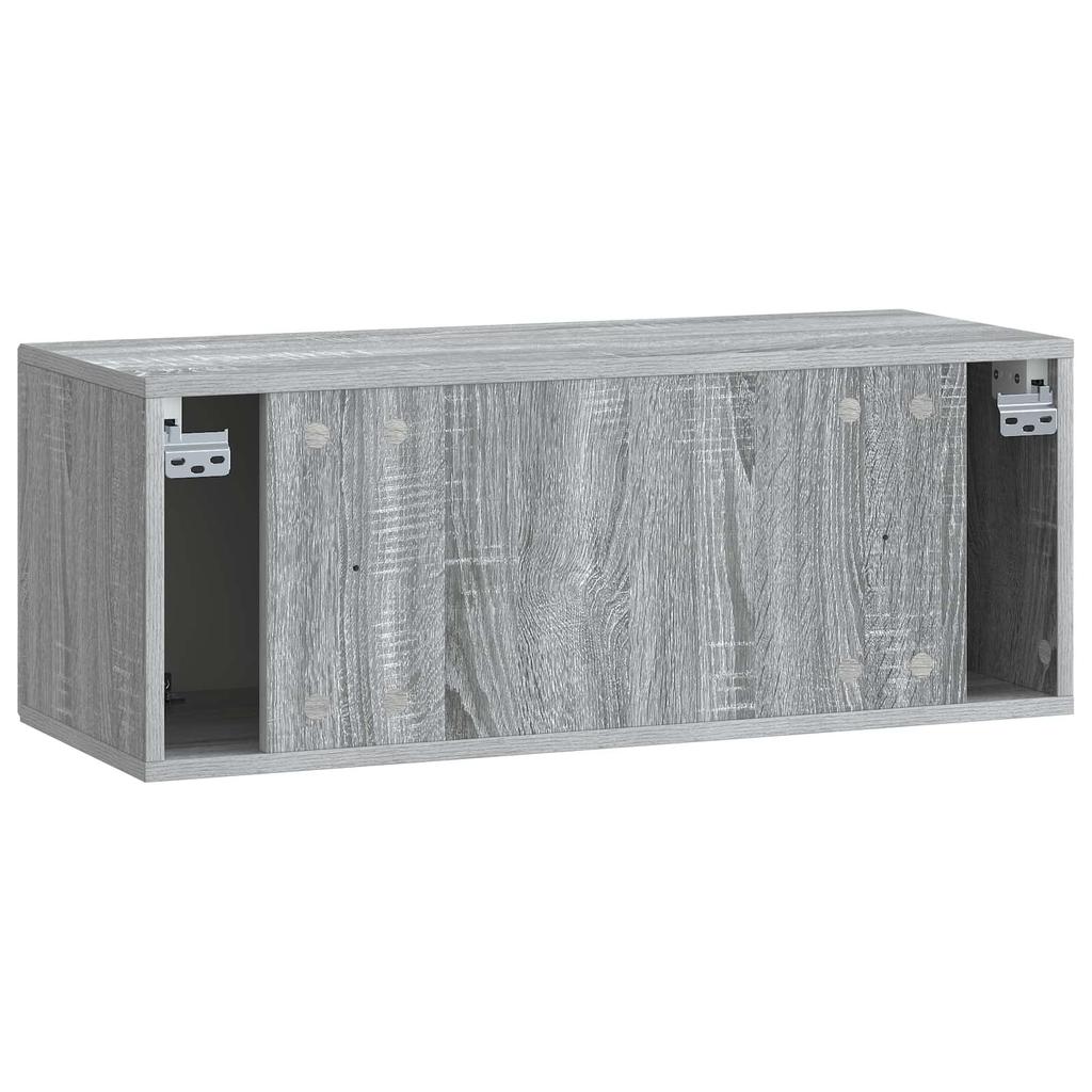 Wall Mounted TV Cabinet Grey Sonoma 78.5 x 31 x 30 cm