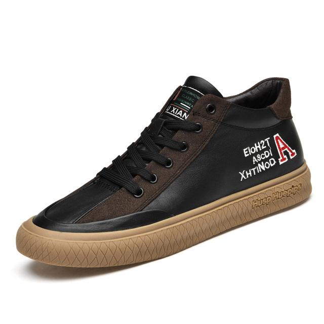 

Ботинки из натуральной кожи, мужские кроссовки, модные, люксовые, качественные, мужские, повседневные туфли, белые, на плоской подошве, нескользящие, мужские, ботильоны 44