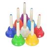 Colorful 8 Note Handbells Set Hand Percussion Bells Music Toy Musical Bells