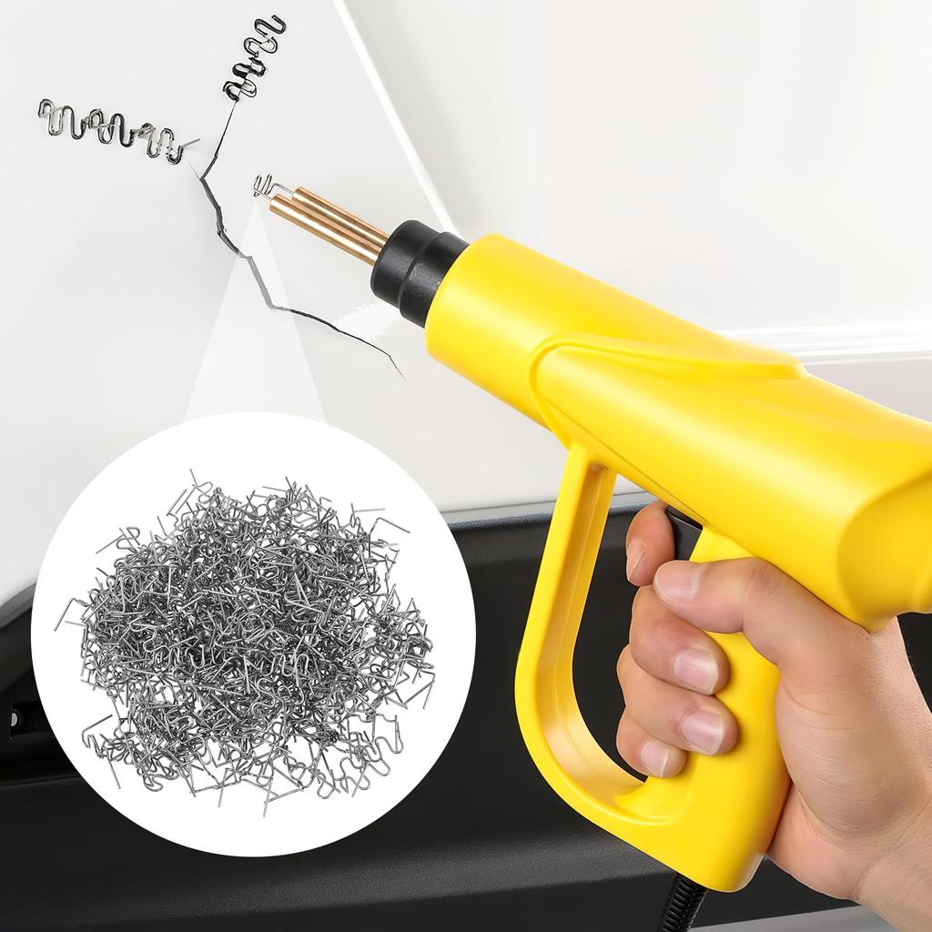 LIFKOME Electric Heating Pin Welding Pin Welding Staple Plastic Welding Machine Car Bumper Repair Kit Reinforcement Staple Plastic Stapler Repair