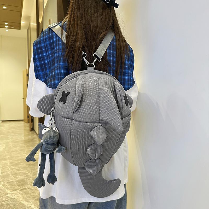 Shark Backpack Boys Niche Design Sense Non-Collision Light Travel Backpack Small Creative Personality Women