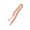 585 Purple Gold Fashion Light Luxury Bracelet, The Same Plate Chain Bracelet For Men And Women, Rose Gold-Plated Jewelry.