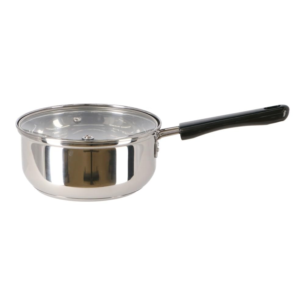 Konan Original IH Compatible Saucepan with Triple-Layer Aluminum Bottom, 18cm (KHM05-8128)