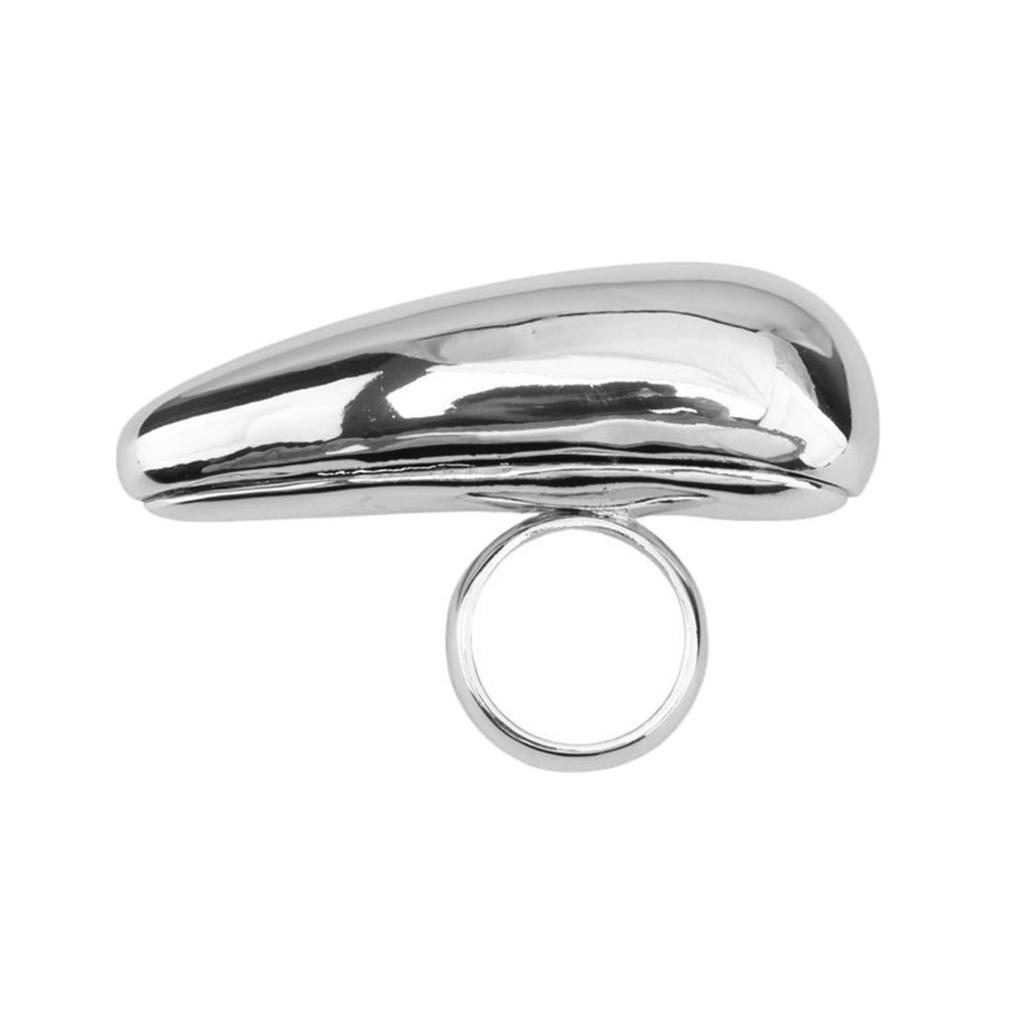 Exaggerated Opening Finger Rings Tear Drop Adjustable Finger Rings Open Rings Finger Jewelry Gift for Fashion Lover