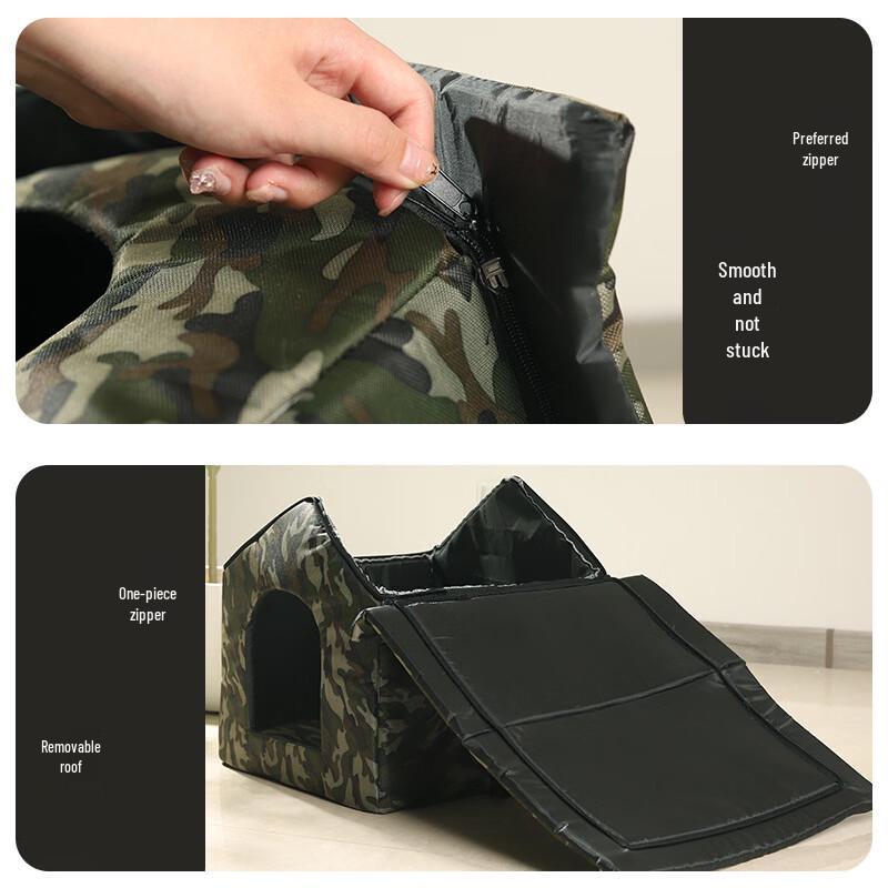 ZISIZ Outdoor Camouflage Stray Cat Shelter