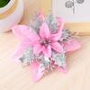 Flowers Christmas Decorative With Shiny Finish For Holiday Tree And Party Props