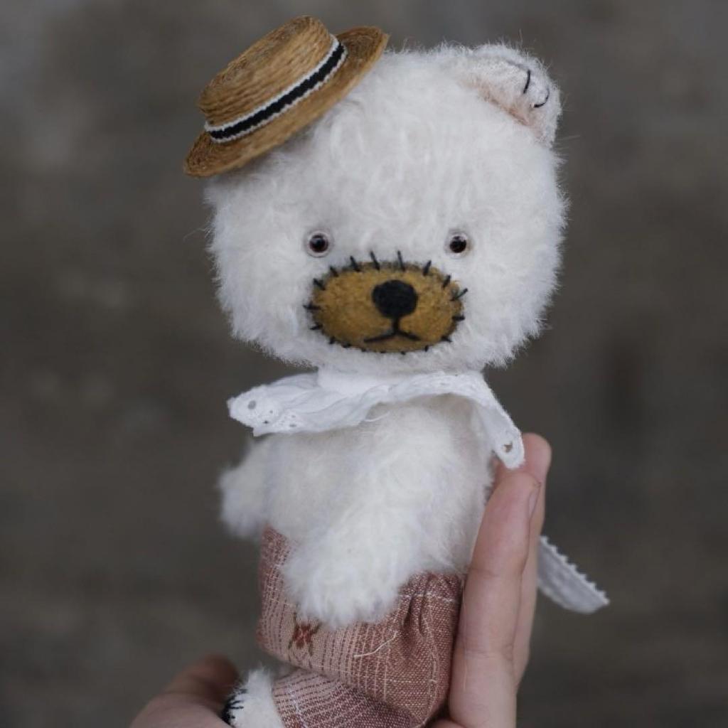 [USED] Artist Bear, Teddy Bear, Polar Bear, Plush Toy, Overseas Artist