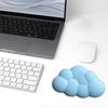 Wolken-Handgelenkauflage Ergonomischer Maushalter mit Handgelenkstütze zur Schmerzlinderung Rutschfestes Superweiches Silikon-Handauflagekissen für Büroarbeit am Computer
