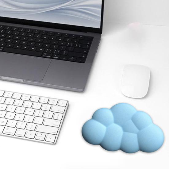 Wolken-Handgelenkauflage Ergonomischer Maushalter mit Handgelenkstütze zur Schmerzlinderung Rutschfestes Superweiches Silikon-Handauflagekissen für Büroarbeit am Computer