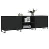 VidaXL Meuble TV noir 150x30x50 cm bois d'ingénierie 829117