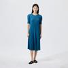 Pleated Me Puff Sleeve Pleated Dress Epops026001