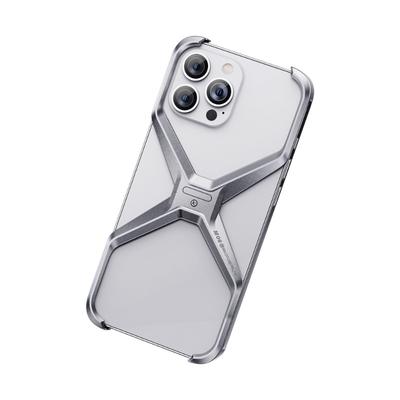 Etui X Shape ze stopu aluminium bezramkowe etui bumper na IPhone 15 14 13 Pro Max 15Pro 14Pro IPhone15 I Phone Wstrząsoodporna metalowa osłona