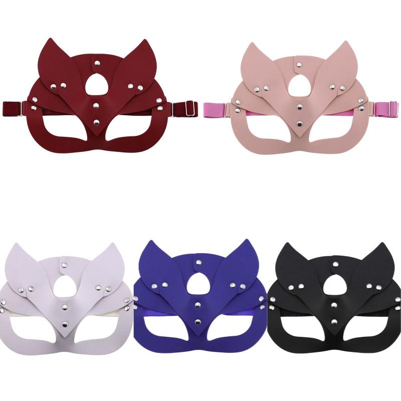 Elegant Fox Mask Made Of High-quality Pu Leather For Halloween Party And Masquerade