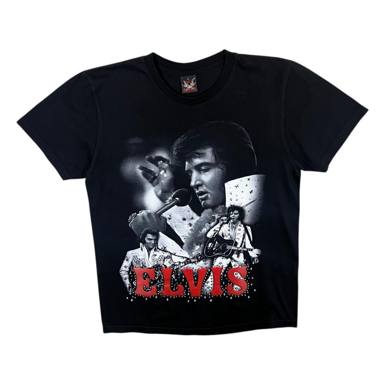 Early 00 Elvis Presley Rock N Roll Music Tribute Graphic T-shirt Large Medium XL