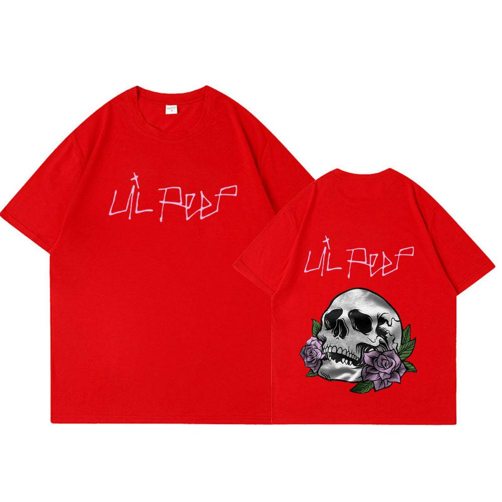 

Футболка унисекс с принтом Lil Peep Cry Baby Skeleton Женская одежда Мода Винтаж Хип-Хоп Оверсайз Футболки Готика Харадзюку Футболка S