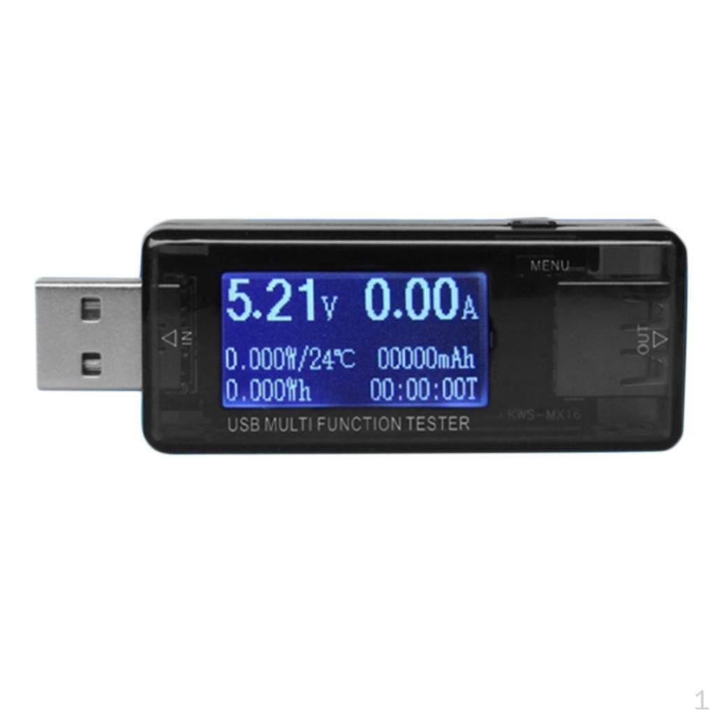 

Измеритель тока с ЖК-дисплеем Многофункциональная зарядка через USB