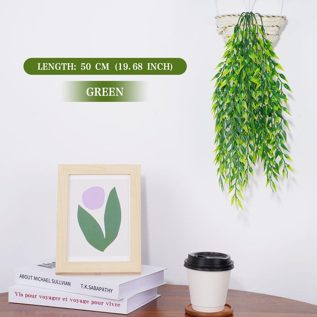 90cm Artificial Plant wicker Wllow Branch Wedding Home Decoration Ceiling Simulation Plant Hanging Green Plant