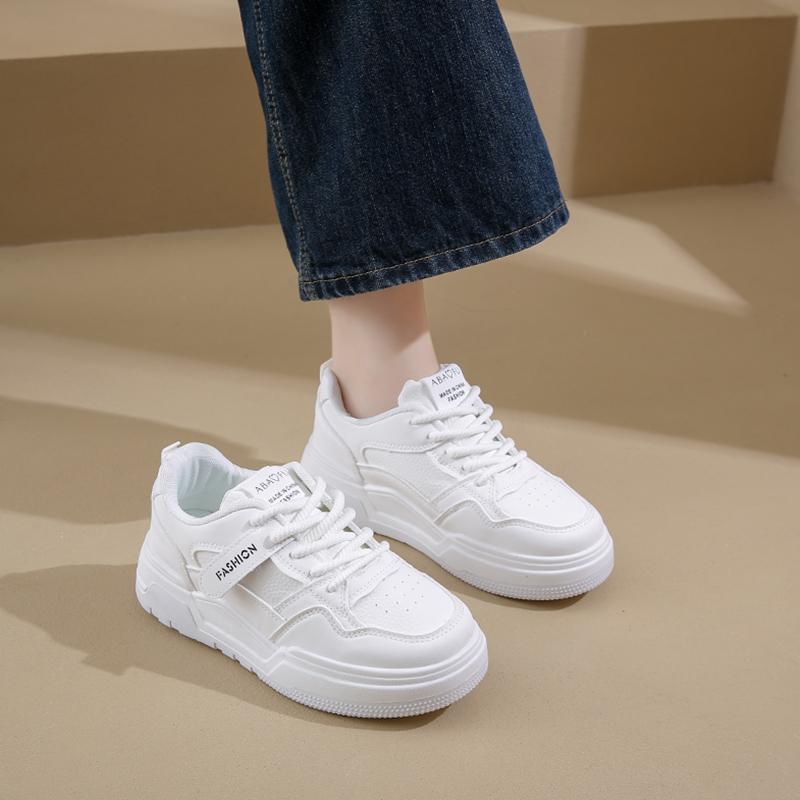 

Модные женские туфли на плоской подошве, легкие спортивные туфли для ходьбы и бега, модные и универсальные женские спортивные туфли 40 белый