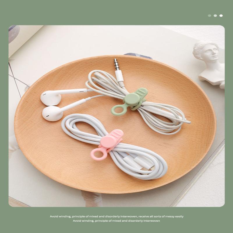 Silicone Cable Ties,Cord Organizer,Cable Straps,Reusable Cord Ties,Travel Cable Organizer ,Cute Elastic Tie, Wire Ties