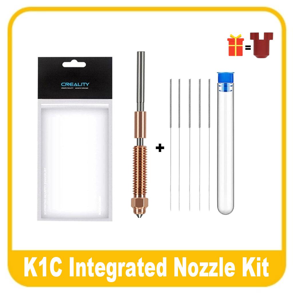 Creality Official K1C Nozzle Unicorn Quick Replacement Nozzle Kit 0.2/0.4/0.6/0.8/1.0MM for K1C/K1 Max/Ender 3 V3 3D Printer Acc
