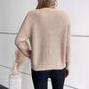 QICED Solid Color Twist Knit Cardigan Women's Autumn and Winter Vintage Single-breasted Sweater Women's Coat