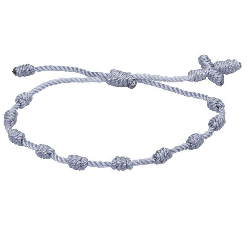 10 Knots Red Black String Bracelet for Woman Men Lucky Amulet Handmade Rope Bracelets Friendship Couple Wristband