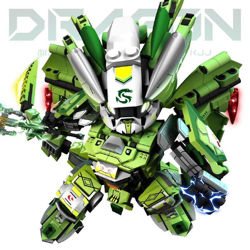 

Конструктор Механический Воин-Змея Робот Набор для Сборки для Мальчиков Архитектура Города Сборка Модель Змеи по Зодиаку Детский Подарок