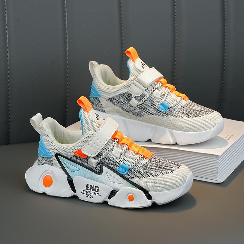 New Fashionable Children's Casual Sports Shoes, Comfortable and Breathable Mesh Shoes for Students