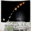 Psychedelic Partial Lunar Eclipse Tapestry Wall Hanging Mysterious Tapiz Astronomical Landscape Cosmic Home Decor