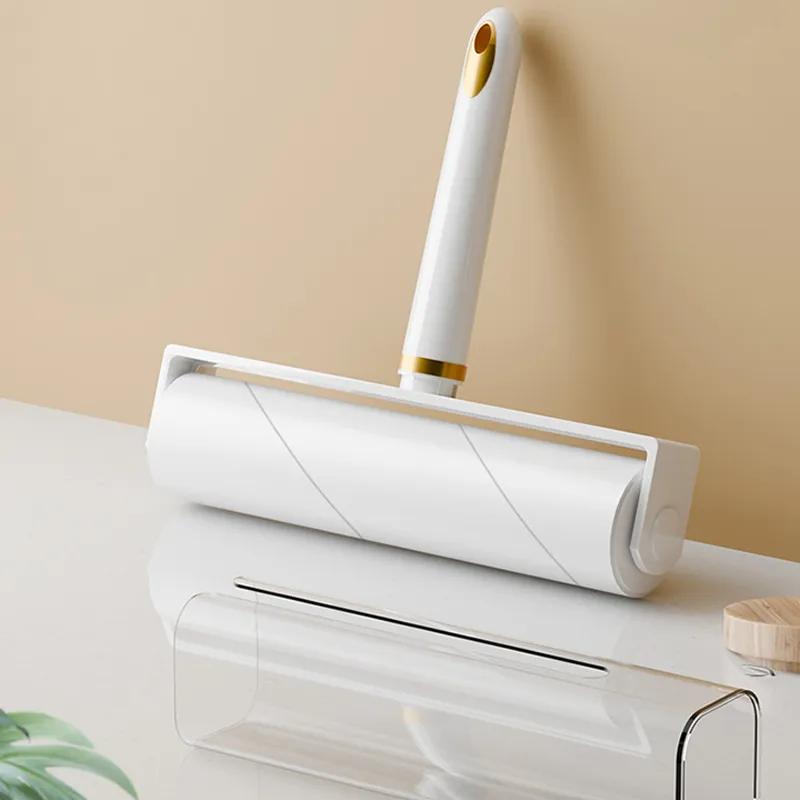 16cm Drum Hair Remover Detachable Roll Paper Brush Hair Cleaning Tool Suction Clothes Dust Stains Strong Hair Removal Reusable Ya717