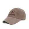 ABEEHUMS Pigment Washing Logo Ball Cap ABH356-002 CAMEL