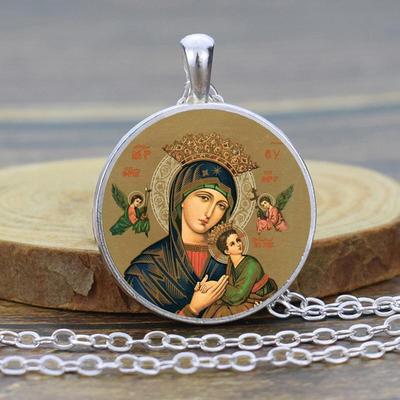 The Virgin Mary Necklace Jewerly, Our Lady of Guadalupe Virgin Girls Necklace, Virgin Mary Pendant